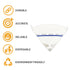 50 Pack of Fine Mesh Paper Paint Strainer with 190 Micron Filters